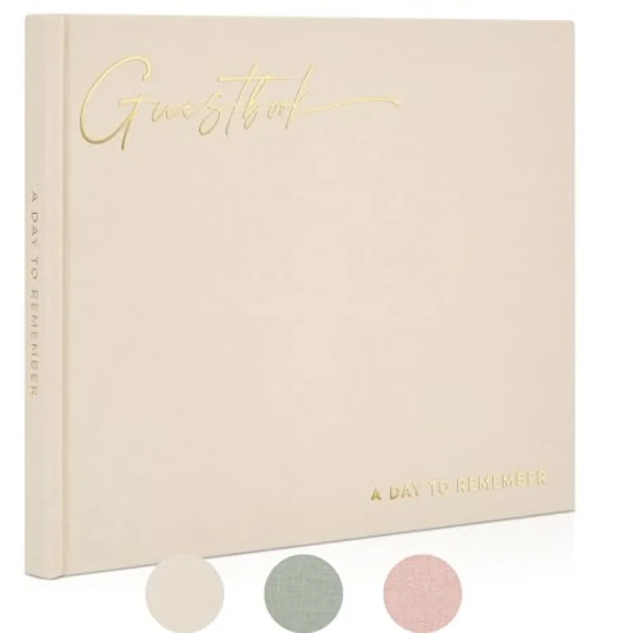 ZICOTO Beautiful Wedding Guest Book for Your Wedding Reception - Simply Elegant Guestbook to Sign in and Add Polaroid Photos -
ZICOTO Beautiful Wedding Guest Book for Your Wedding Reception - Simply Elegant Guestbook to Sign in and Add Polaroid Photos -