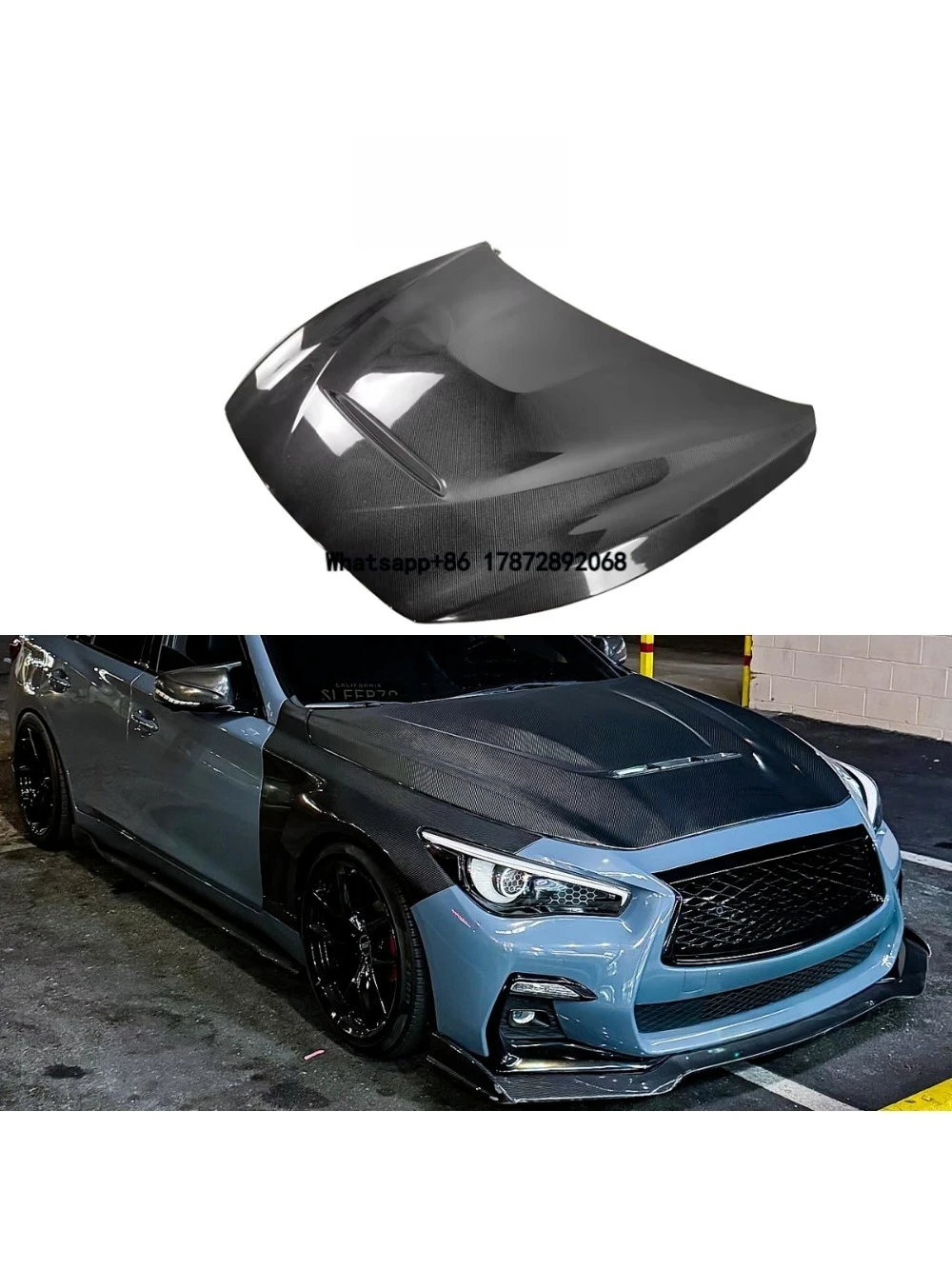 Q50 Carbon Fiber Hood for Infiniti Q50 Q50S GTS Style Carbon Fiber Car Front Engine Bonnet
Q50 Carbon Fiber Hood for Infiniti Q50 Q50S GTS Style Carbon Fiber Car Front Engine Bonnet