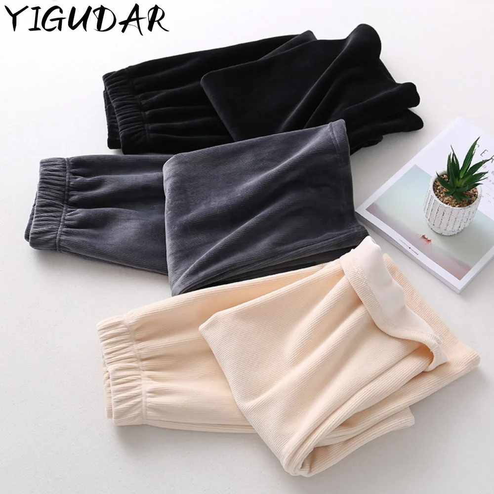 2023 Plush and thicken Women Casual Pants High Waist Loose Ladies Leisure Elastic Wide Leg Trousers Female Black White Pants
2023 Plush and thicken Women Casual Pants High Waist Loose Ladies Leisure Elastic Wide Leg Trousers Female Black White Pants