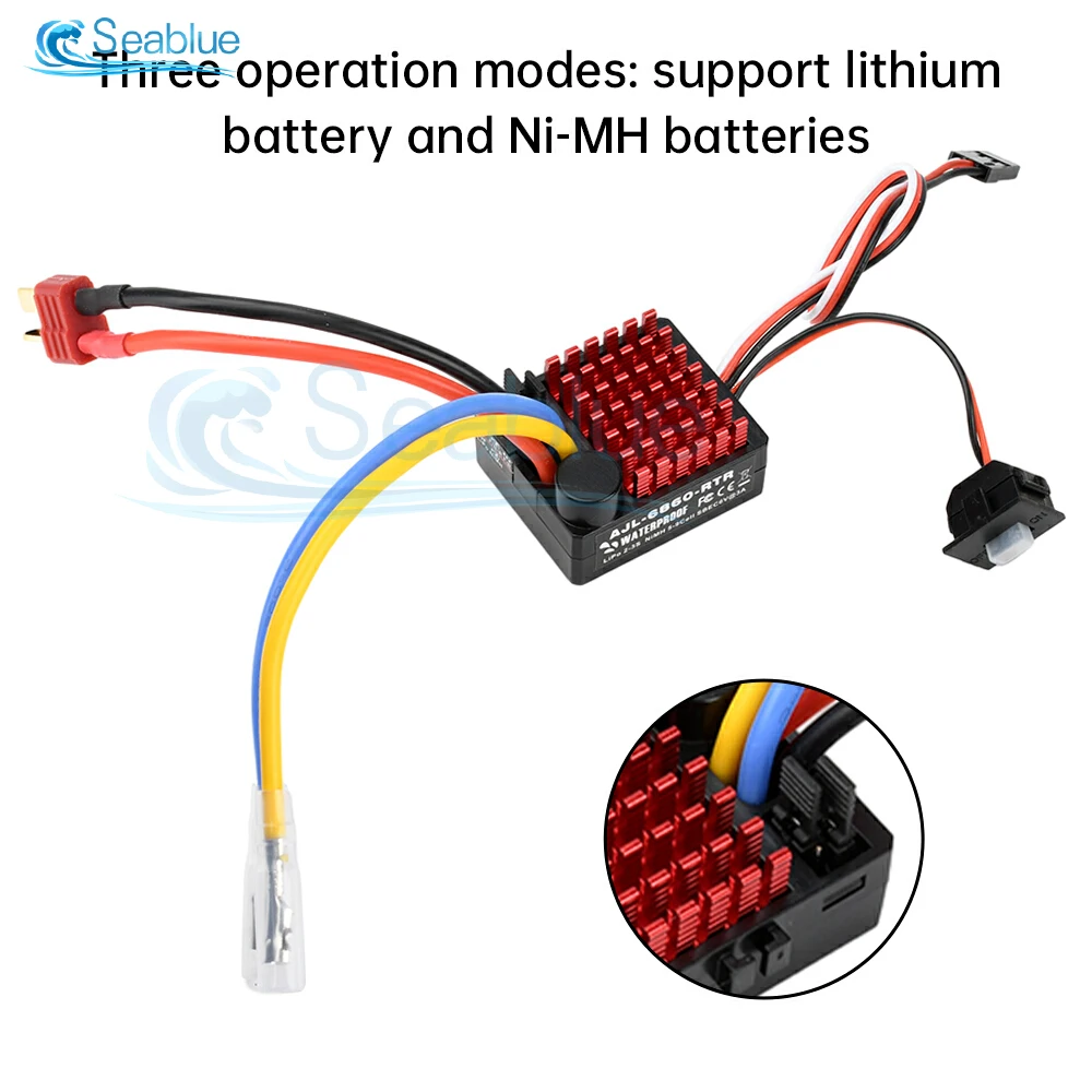 Щетка 60A ESC Контроллер скорости 2S-3S с 6V/2A BEC для RC FPV Квадрокоптера RC Самолеты Вертолет Привод 1/10 Автомобиль Лодка
Щетка 60A ESC Контроллер скорости 2S-3S с 6V/2A BEC для RC FPV Квадрокоптера RC Самолеты Вертолет Привод 1/10 Автомобиль Лодка