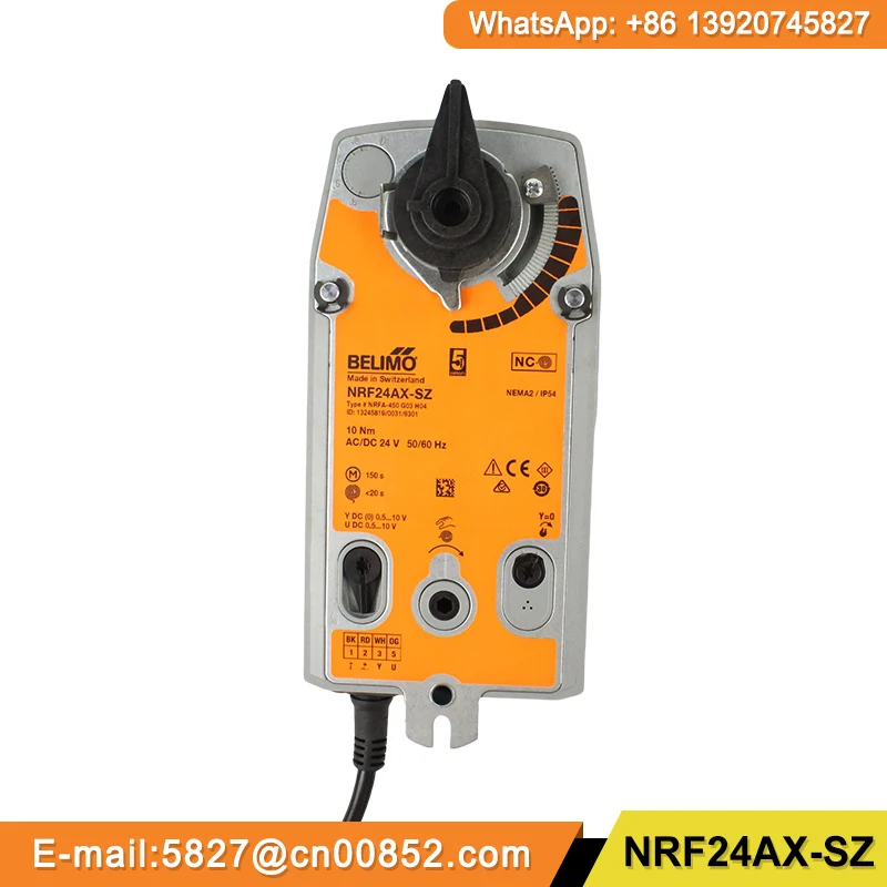 Belimo NRF24AX-SZ Modulating rotary actuator with fail-safe for ball valves in stock original quality product
Belimo NRF24AX-SZ Modulating rotary actuator with fail-safe for ball valves in stock original quality product