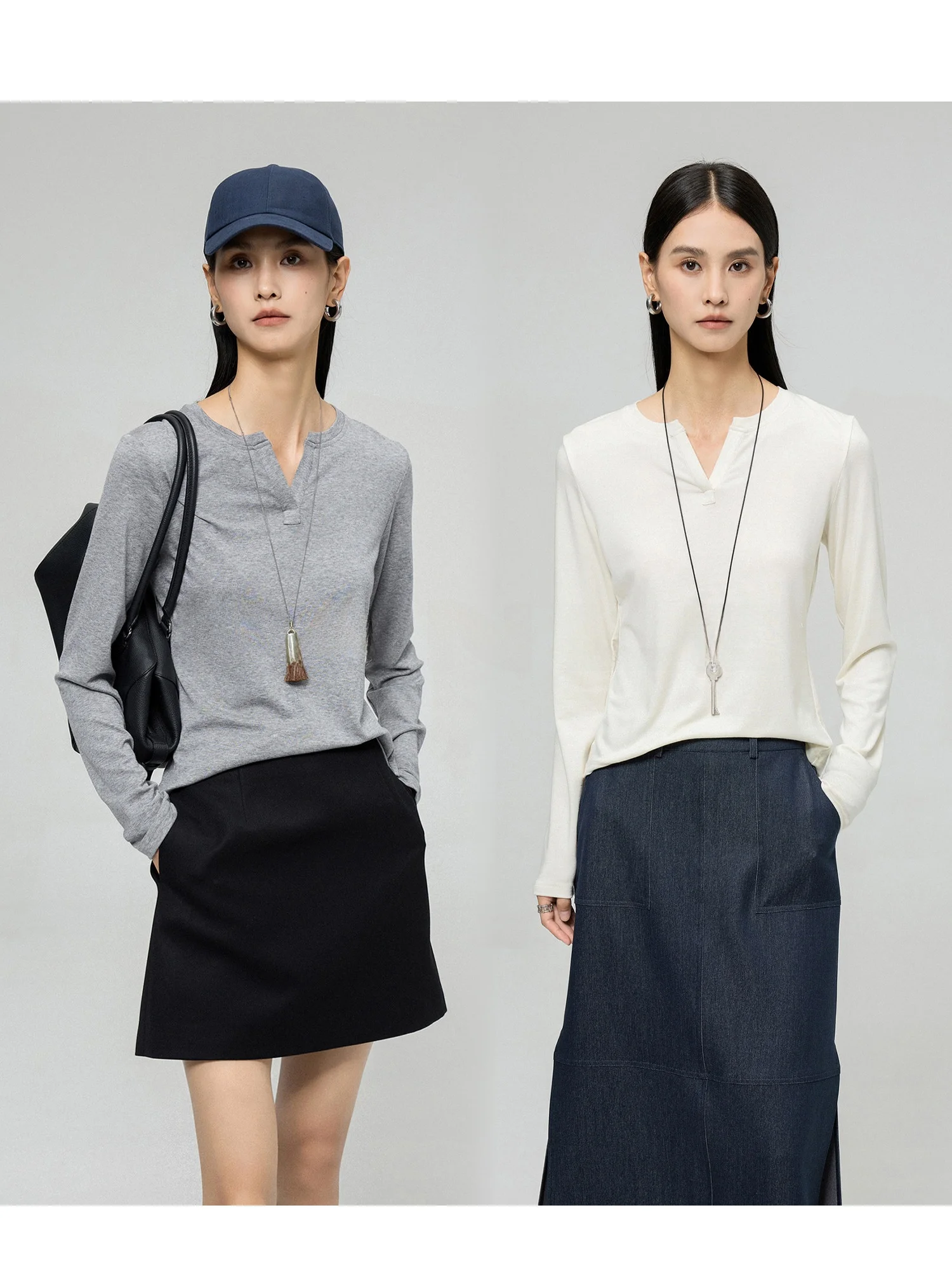 FANLE STUDIOS Повседневная шелковая шерстяная длинная футболка све, мягкая анти-мяч, маленькая V-Ne, утягивающая универсальная женская осенняя мода
FANLE STUDIOS Повседневная шелковая шерстяная длинная футболка све, мягкая анти-мяч, маленькая V-Ne, утягивающая универсальная женская осенняя мода