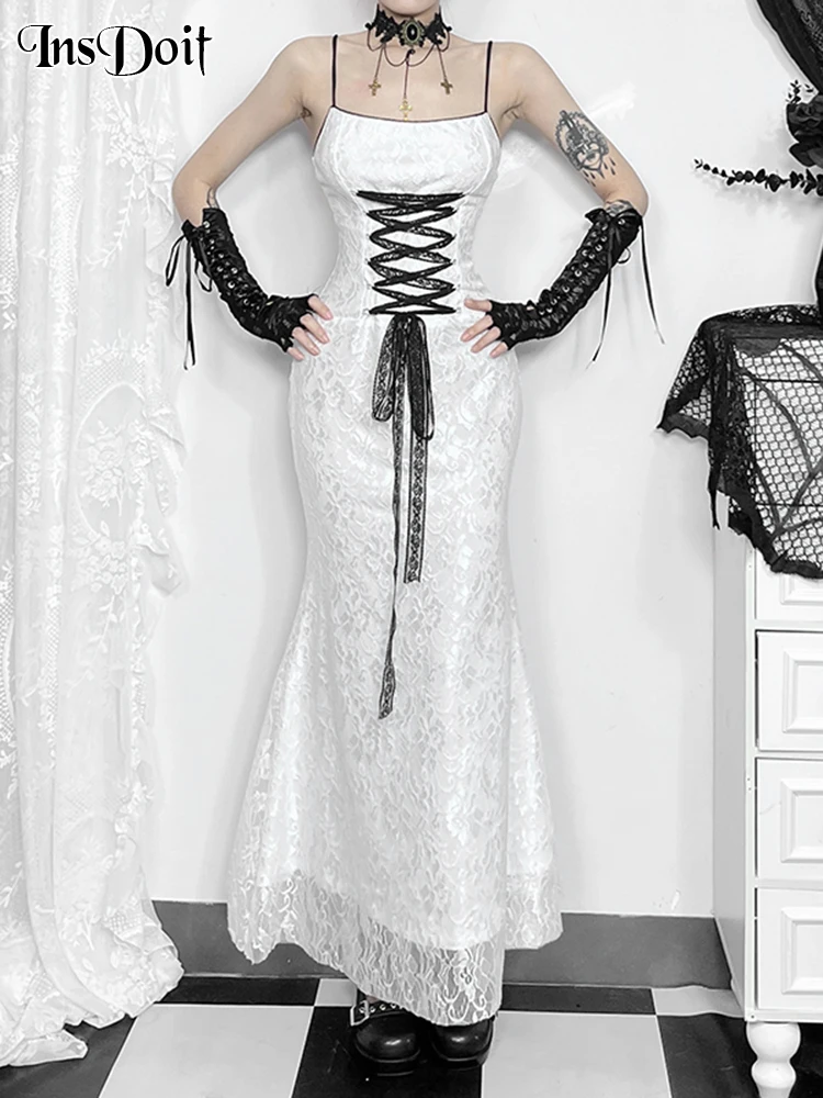 InsDoit Gothic Lace Stitching Sling Dress For Women Streetwear Sleeveless Mesh Patchwork Dress Elegant Party Club Lady Dress
InsDoit Gothic Lace Stitching Sling Dress For Women Streetwear Sleeveless Mesh Patchwork Dress Elegant Party Club Lady Dress