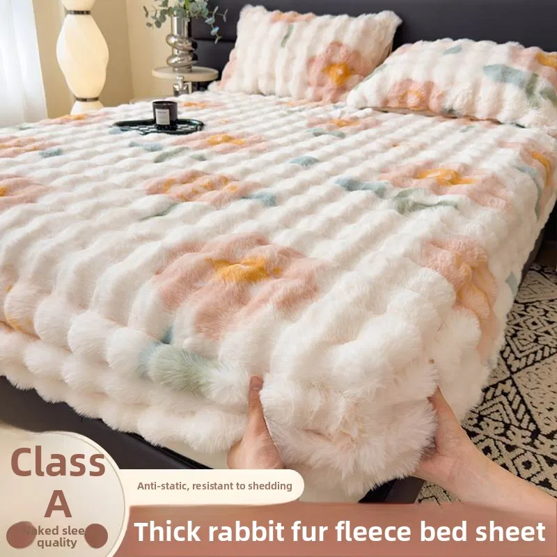 Thickened Rabbit Fur Bedding Cover Winter Warm Coral Fleece Duvet Quilt Protector Single Piece Bed Sheet Cover Polyester Mate...
Thickened Rabbit Fur Bedding Cover Winter Warm Coral Fleece Duvet Quilt Protector Single Piece Bed Sheet Cover Polyester Mate...