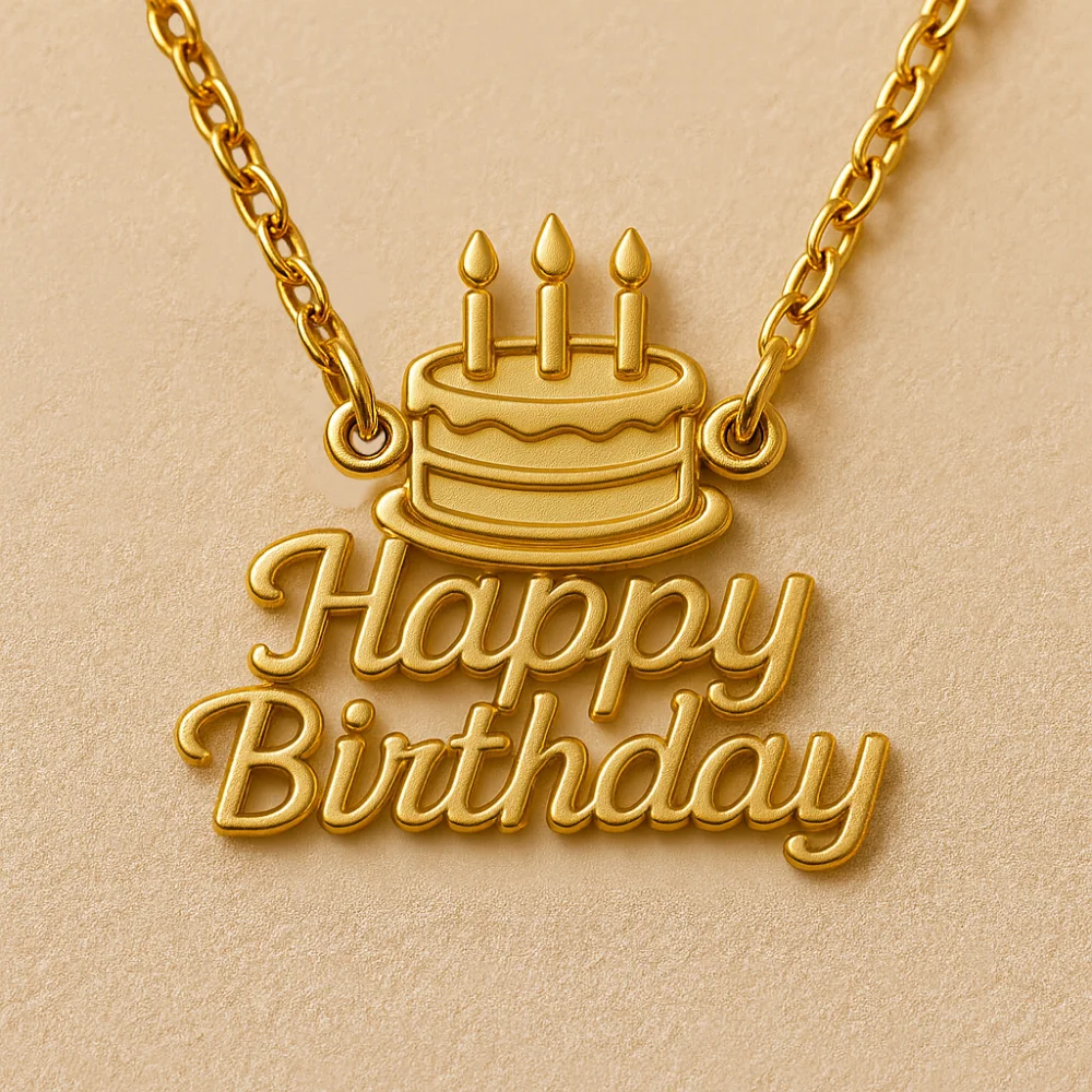 Personalized Birthday Cake Pendant Necklace with Blessing Birthday Gifts Custom Date Pendant Custom Name Necklace Gift for Her
Personalized Birthday Cake Pendant Necklace with Blessing Birthday Gifts Custom Date Pendant Custom Name Necklace Gift for Her
