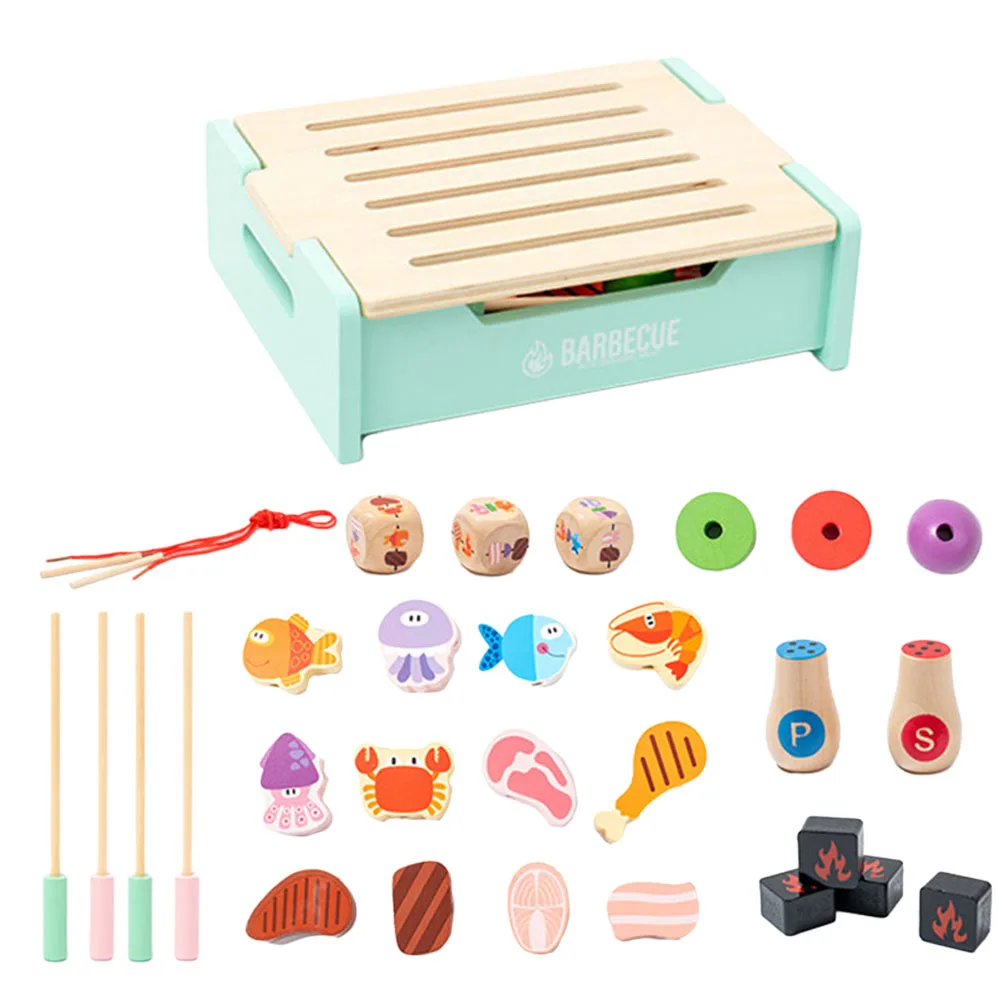 Wooden BBQ Grill Toy Sky Blue Kids Kitchen Set Safe Pretend Play Educational Toy Realistic Appearance Child Fun
Wooden BBQ Grill Toy Sky Blue Kids Kitchen Set Safe Pretend Play Educational Toy Realistic Appearance Child Fun