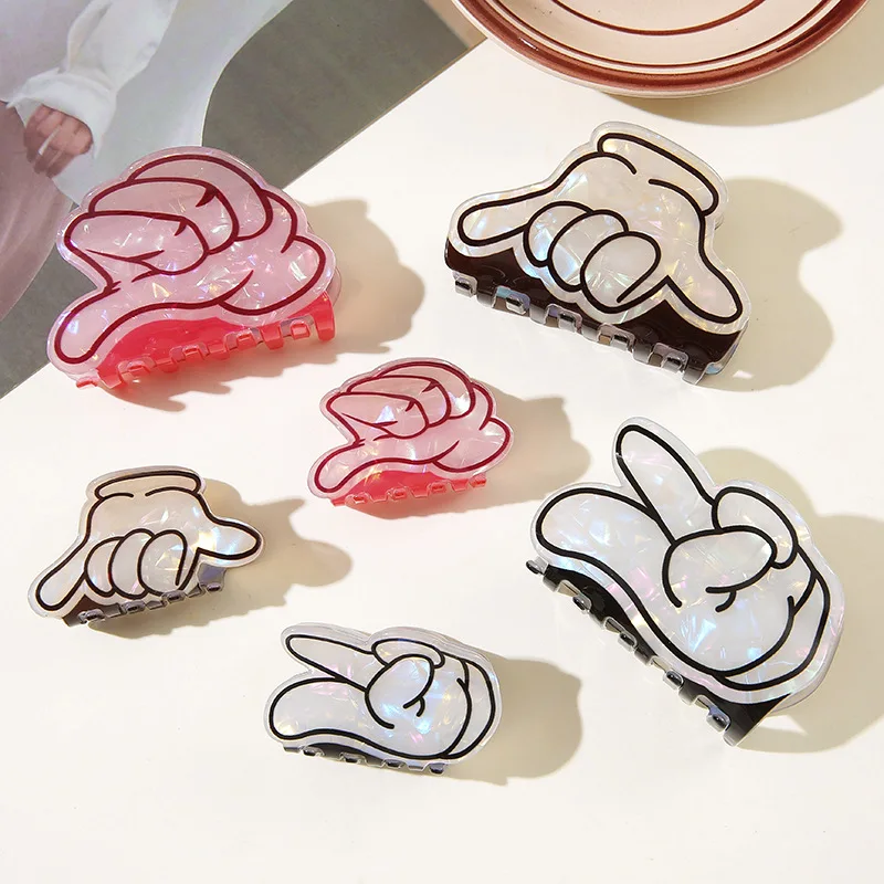 NC NEW Creative Gestures Hair Claw Personalized Design Acrylic Claw Clip Cartoon Trendy Clips Hair Accessories for Women Girls
NC NEW Creative Gestures Hair Claw Personalized Design Acrylic Claw Clip Cartoon Trendy Clips Hair Accessories for Women Girls