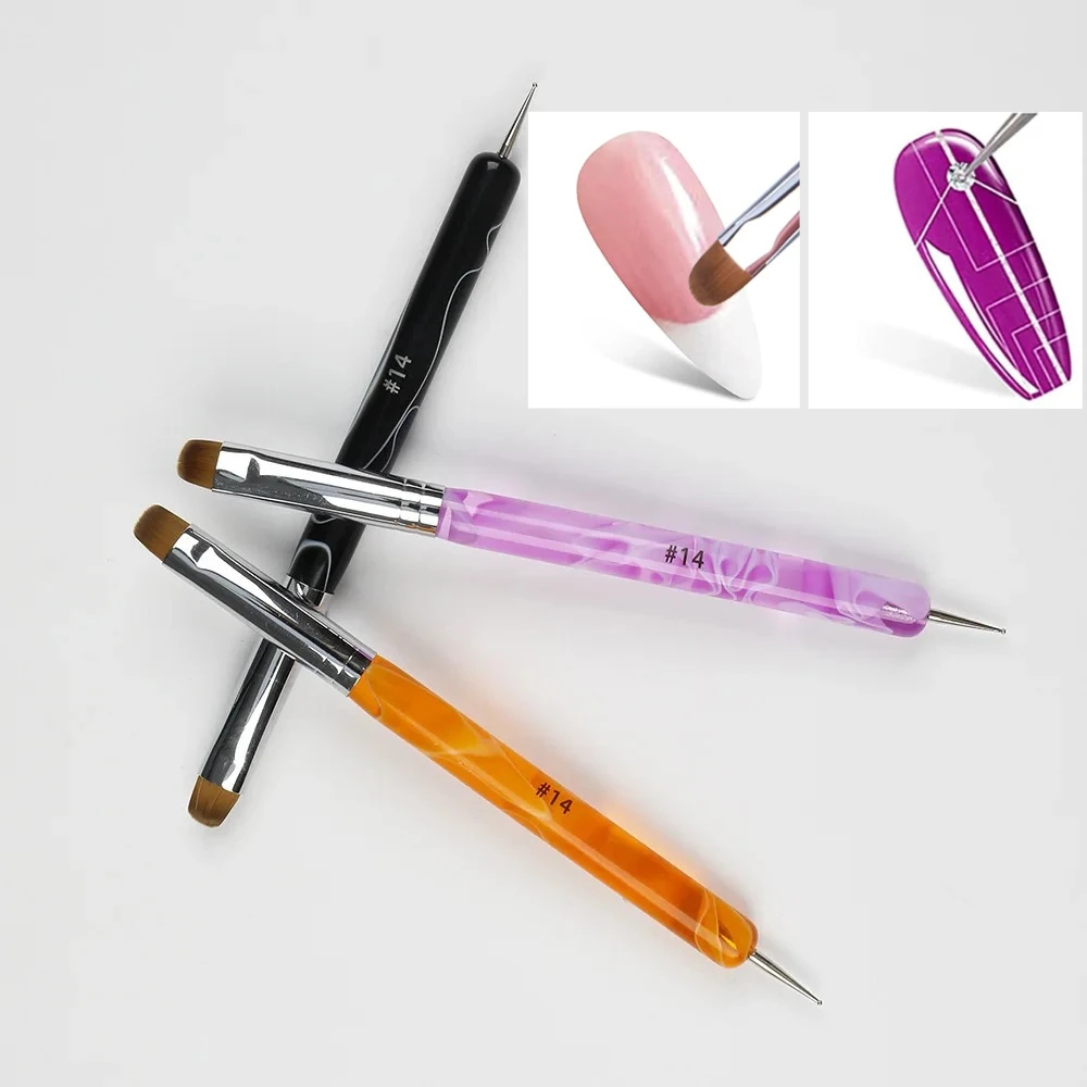 Hot Selling Nail Art Brushes Dual-headed UV Gel Acrylic Brush & Dotting Drill Pen Flower Pattern Handle DIY Design Manicure Tool
Hot Selling Nail Art Brushes Dual-headed UV Gel Acrylic Brush & Dotting Drill Pen Flower Pattern Handle DIY Design Manicure Tool