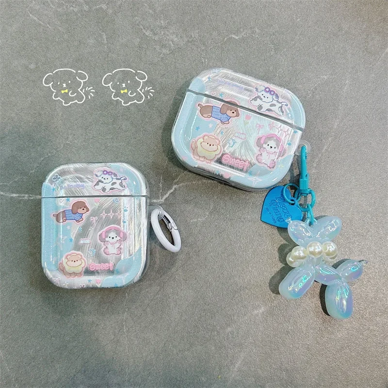 Cute Dog Pendant Case for AirPods 4 Airpod 1 2 3 Pro Pro2 Bluetooth Earbuds Charging Box Protective Earphone Case Cover
Cute Dog Pendant Case for AirPods 4 Airpod 1 2 3 Pro Pro2 Bluetooth Earbuds Charging Box Protective Earphone Case Cover