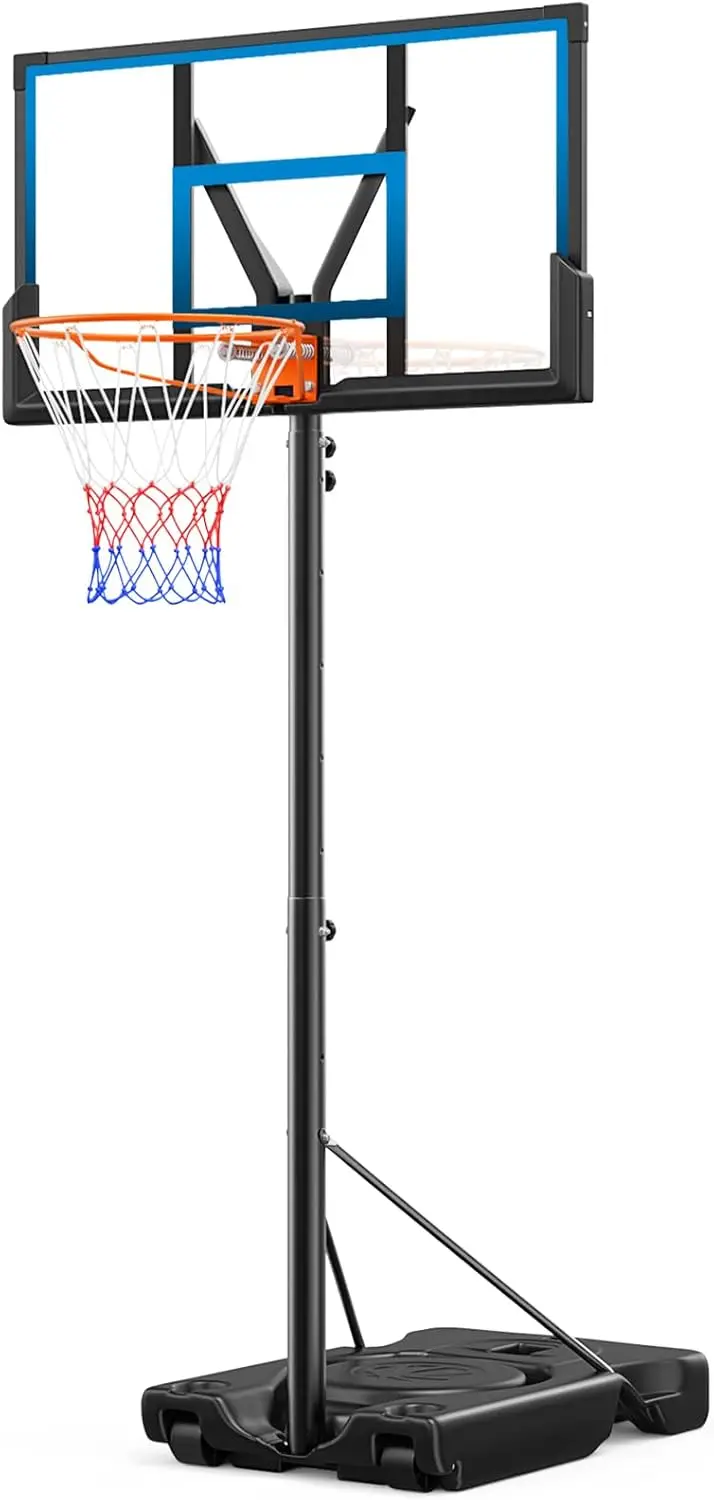 46" 10FT Portable Basketball Hoop, Adjustable Outdoor Goal with Solid Steel Rim & Large Base for Kids/Teens/Adults
46" 10FT Portable Basketball Hoop, Adjustable Outdoor Goal with Solid Steel Rim & Large Base for Kids/Teens/Adults