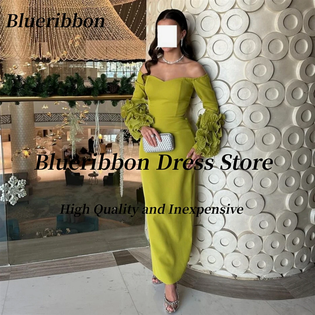 Blueribbon Ruffles Long Sleeves Prom Dresses Sweetheart Zipper Back Evening Gowns Dubai Women Wear for Special Occasion Dress
Blueribbon Ruffles Long Sleeves Prom Dresses Sweetheart Zipper Back Evening Gowns Dubai Women Wear for Special Occasion Dress