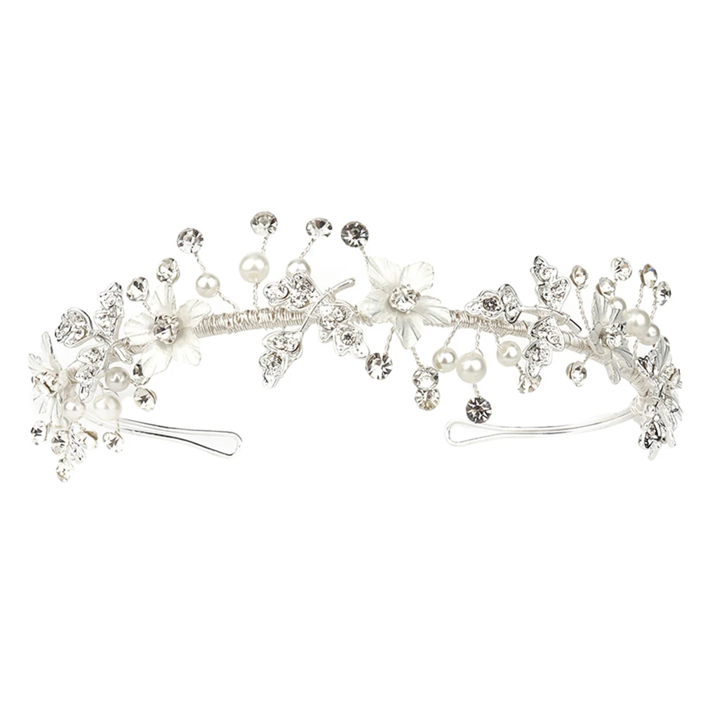 Pearl Hair Accessories Headband Bridal Clip Silver Alloy Handmade Crystal Hairpin Flower Decor Stylish Elegant for Anniversary
Pearl Hair Accessories Headband Bridal Clip Silver Alloy Handmade Crystal Hairpin Flower Decor Stylish Elegant for Anniversary
