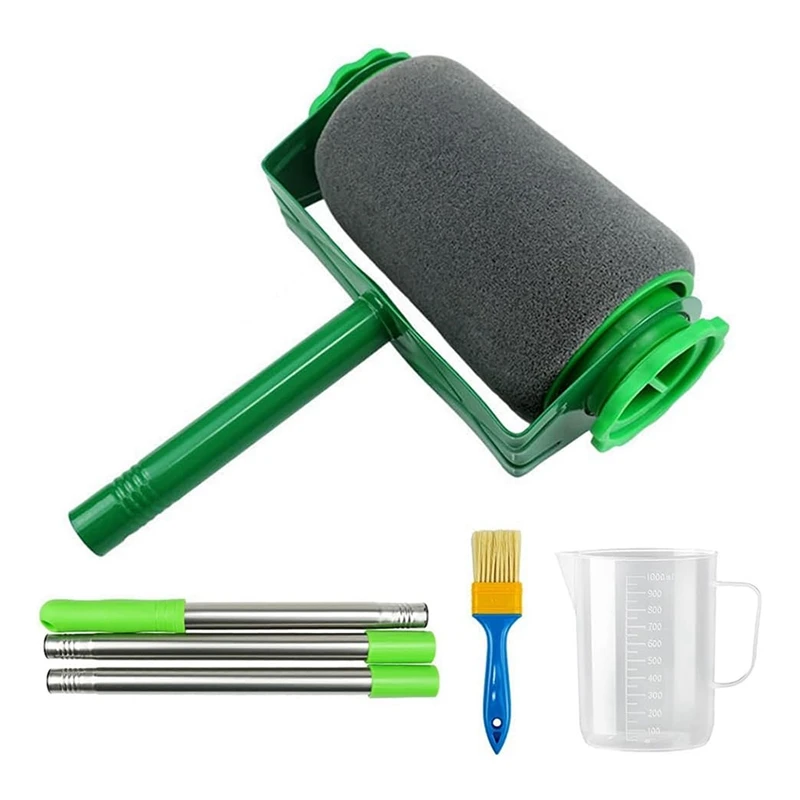 ABZV-Professional 6-Piece Paint Roller Set For Walls And Ceilings - Extendable Brush, Tray, Rollers, Stirrer - Non-Drip
ABZV-Professional 6-Piece Paint Roller Set For Walls And Ceilings - Extendable Brush, Tray, Rollers, Stirrer - Non-Drip