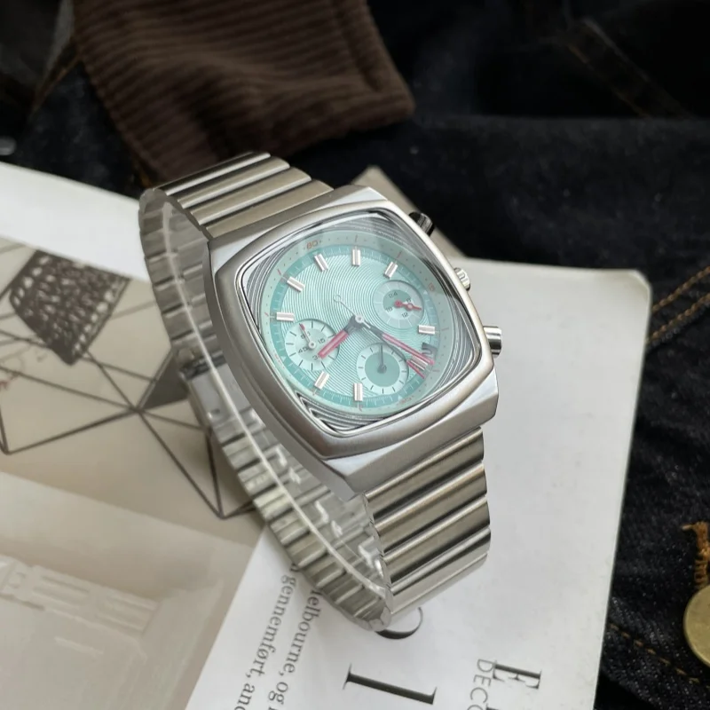 CILOA sports square green watch men's brand authentic new trend fashion high quality light luxury quartz watch CILOA sports square green watch men's brand authentic new trend fashion high quality light luxury quartz watch
