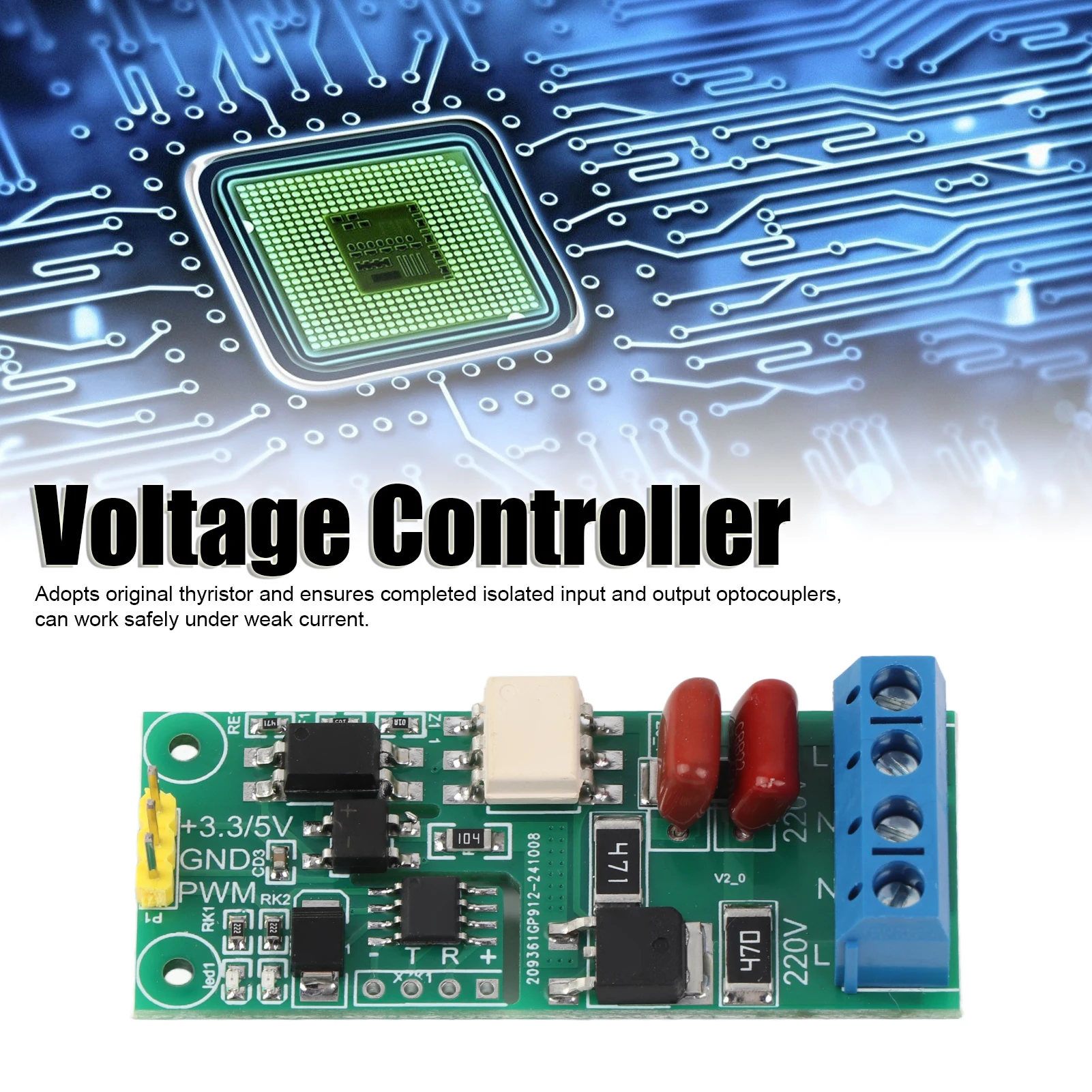 PWM Control Module Power Single Chip Microcomputer Controller Board AC220V YYAC-3S Voltage Controller Module
PWM Control Module Power Single Chip Microcomputer Controller Board AC220V YYAC-3S Voltage Controller Module