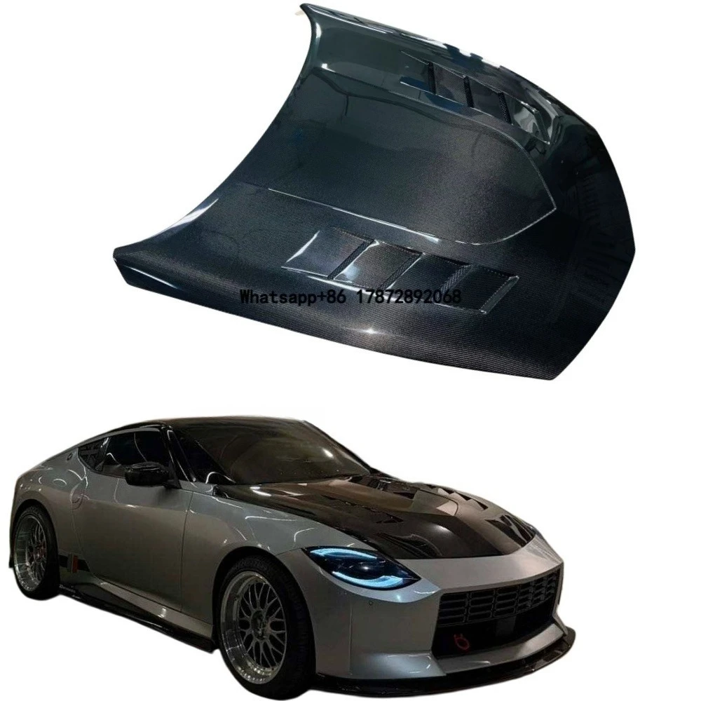 New Premium Carbon Fiber Hood Z RZ34 Engine Bonnet JDM Tuning Auto Parts Lightweight Black VR Style
New Premium Carbon Fiber Hood Z RZ34 Engine Bonnet JDM Tuning Auto Parts Lightweight Black VR Style