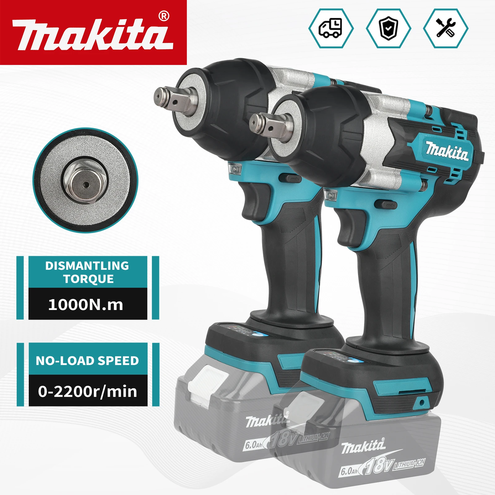 NEW 2026 Makita DTW700 Electric Impact Wrench,18V Lithium Cordless,700Nm Torque,Variable Speed,Sturdy Body with Auto Stop Mode
NEW 2026 Makita DTW700 Electric Impact Wrench,18V Lithium Cordless,700Nm Torque,Variable Speed,Sturdy Body with Auto Stop Mode