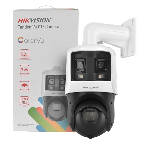 Hikvision TandemVu Dual Lens PTZ Camera 6MP Panoramic + 4MP 25X Optical Zoom DarkFighter ColorVu Speed Dome IP Surveillance
Hikvision TandemVu Dual Lens PTZ Camera 6MP Panoramic + 4MP 25X Optical Zoom DarkFighter ColorVu Speed Dome IP Surveillance