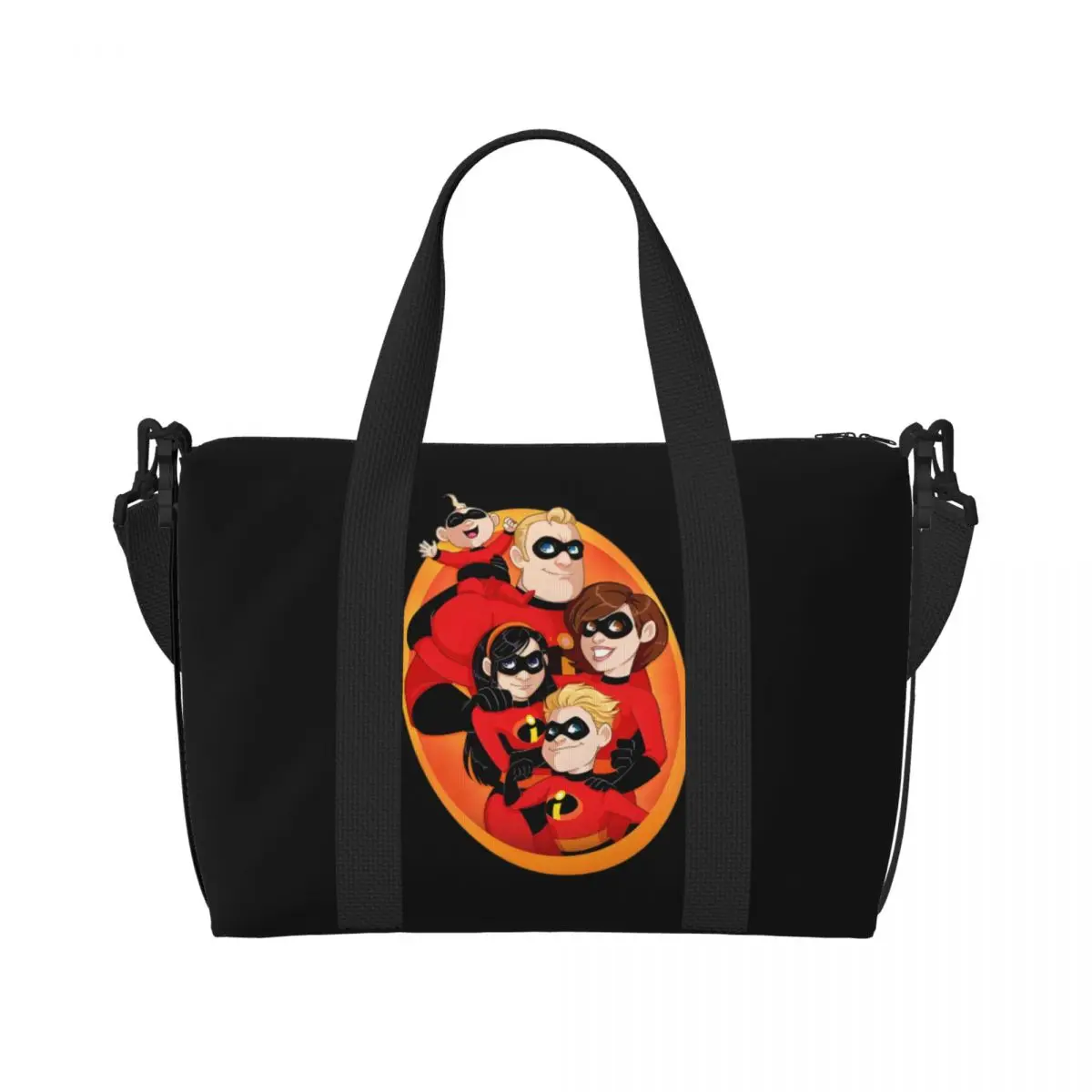 Пляжная большая сумка «Суперсемейка» на заказ для женщин, очень большие сумки для спортзала, дорожные сумки для покупок из фильма супергероя 
Пляжная большая сумка «Суперсемейка» на заказ для женщин, очень большие сумки для спортзала, дорожные сумки для покупок из фильма супергероя