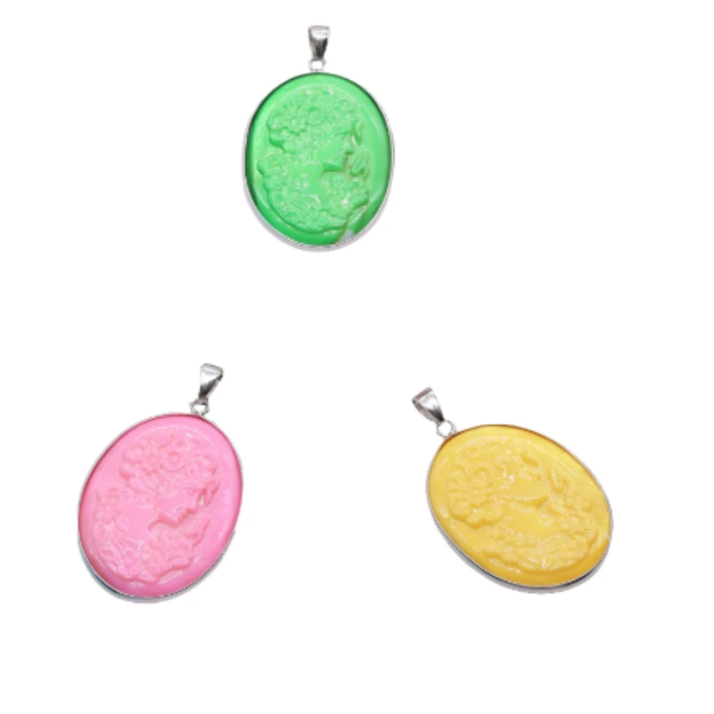 2 Pcs Wholesale Oval Shaped Vintage Embossed Three-dimensional Resin Pendant Jewelry Accessorie 3 Color Available for Selection
2 Pcs Wholesale Oval Shaped Vintage Embossed Three-dimensional Resin Pendant Jewelry Accessorie 3 Color Available for Selection