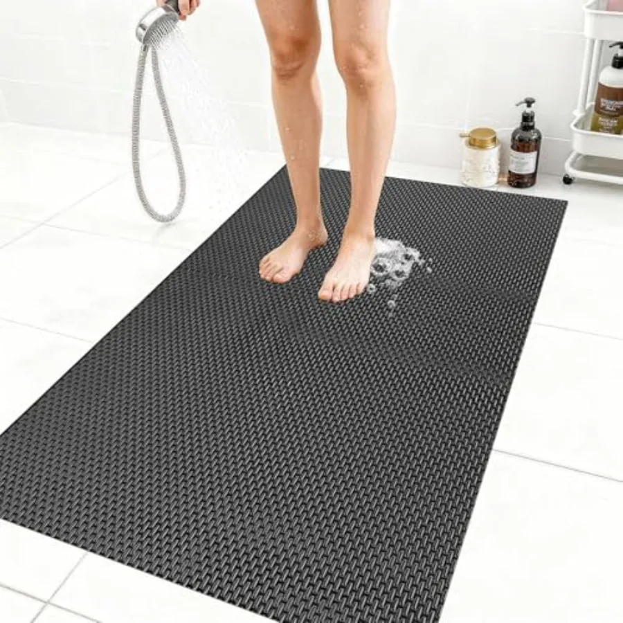 Extra Large Non-Slip Shower Mat, Fast-Dry PVC Bath Stall and Tub Mat, Drain-Hole Design, for Shower Stall Tub for Elderly/ Non
Extra Large Non-Slip Shower Mat, Fast-Dry PVC Bath Stall and Tub Mat, Drain-Hole Design, for Shower Stall Tub for Elderly/ Non