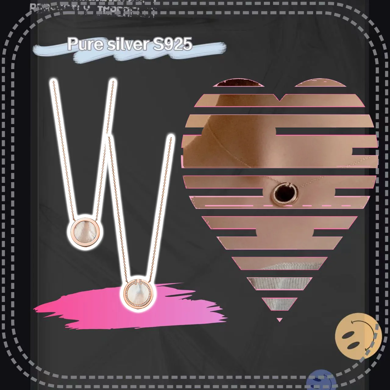 Pure silver S925T home style men's jewelry, American black and white inlaid fashionable necklace, give to girlfriend
Pure silver S925T home style men's jewelry, American black and white inlaid fashionable necklace, give to girlfriend