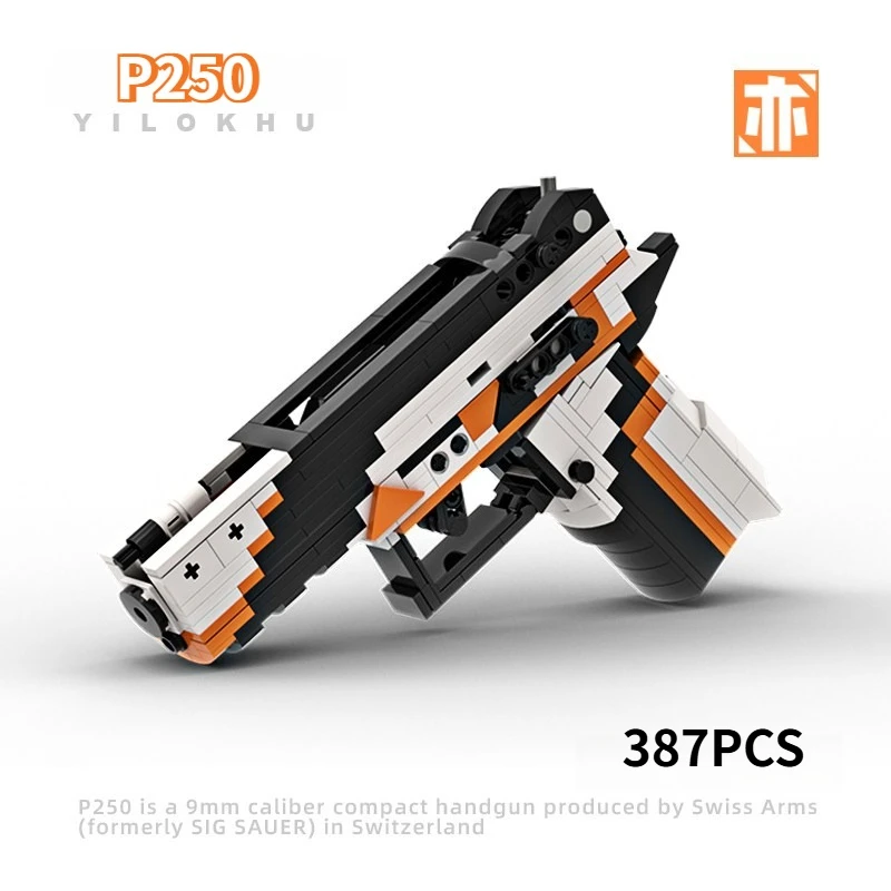 387PCS Technical P250 Pistol Building Blocks Can Fire Rubber Bands Assemble Gun Bricks Toy The Perfect Gift For Family
387PCS Technical P250 Pistol Building Blocks Can Fire Rubber Bands Assemble Gun Bricks Toy The Perfect Gift For Family