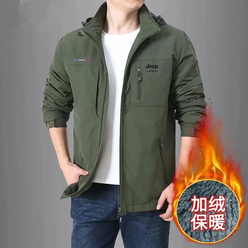 Cotton Padded Jacket Men Hooded Weatherproof Warm Casual Sportswear Male Autumn Winter Multi-Pocket Zipper Outerwear
Cotton Padded Jacket Men Hooded Weatherproof Warm Casual Sportswear Male Autumn Winter Multi-Pocket Zipper Outerwear