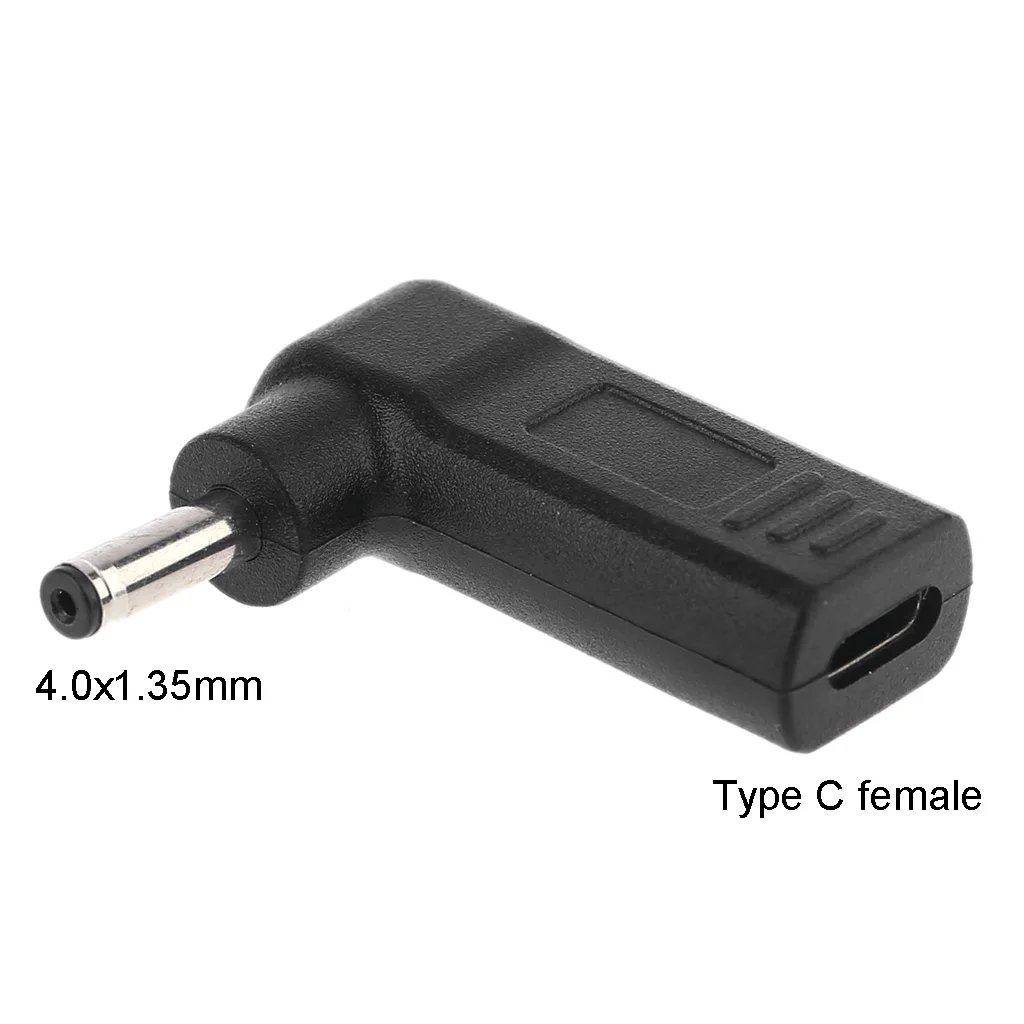 Type-C Female to 4.0x1.35mm Male Plug Adapter 90 Degree Angle for DC Power Converter for Zenbook UX21A UX31A UX32A
Type-C Female to 4.0x1.35mm Male Plug Adapter 90 Degree Angle for DC Power Converter for Zenbook UX21A UX31A UX32A