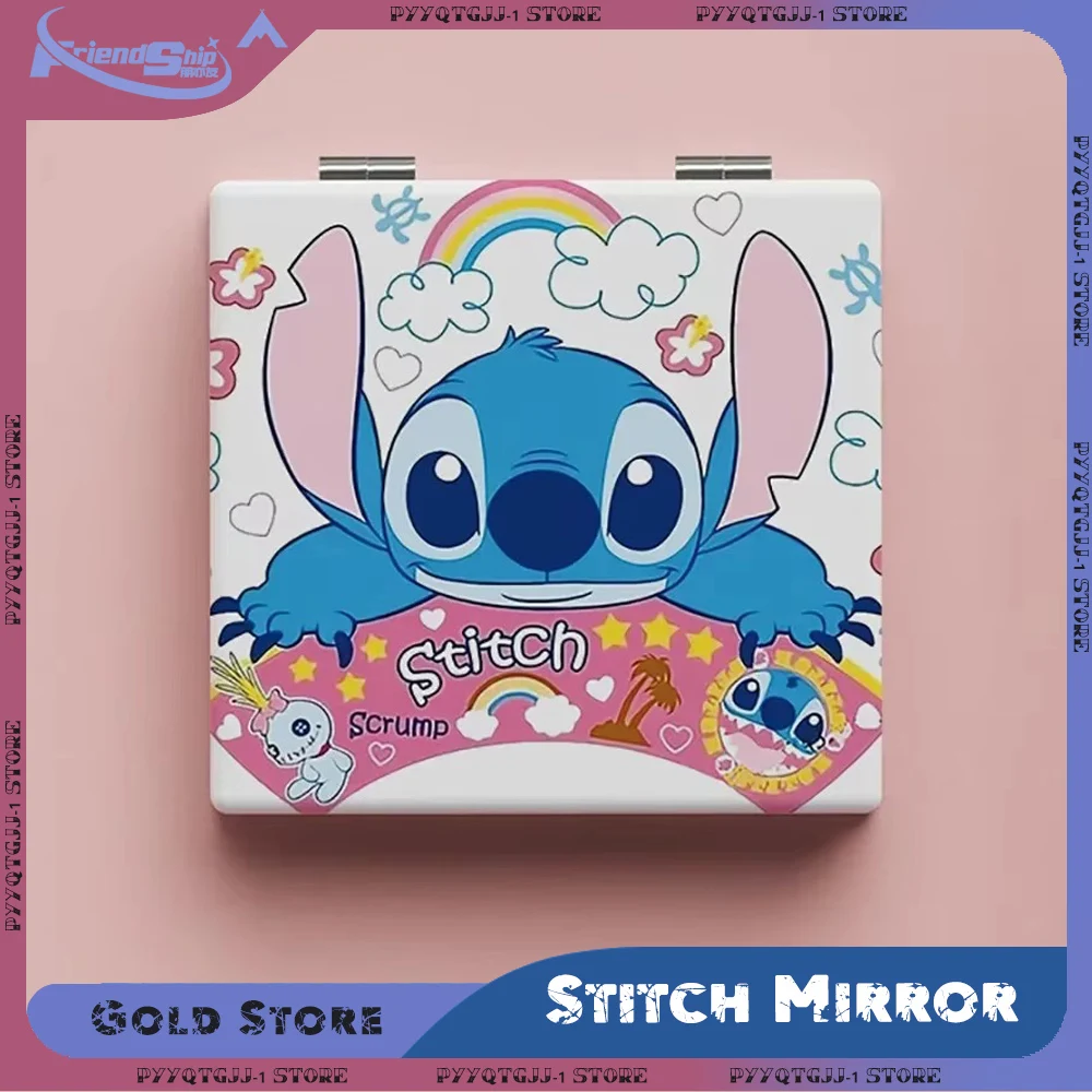 Kawaii Stitch Mirror Double-Sided Folding Travel Makeup Mirror Cartoon Anime Girls Mirror Mini Gift Cute Cosmetic Accessories
Kawaii Stitch Mirror Double-Sided Folding Travel Makeup Mirror Cartoon Anime Girls Mirror Mini Gift Cute Cosmetic Accessories