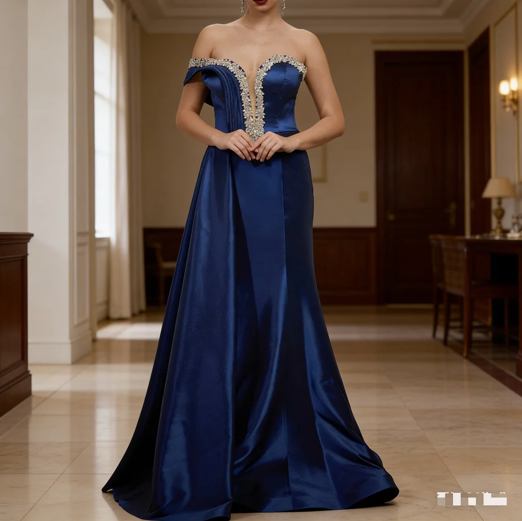 Customized Elegant Long Beads Evening Dresses for Special Occasions Satin Floor-Length Mermaid Women Prom Party Gala Gowns 2026
Customized Elegant Long Beads Evening Dresses for Special Occasions Satin Floor-Length Mermaid Women Prom Party Gala Gowns 2026