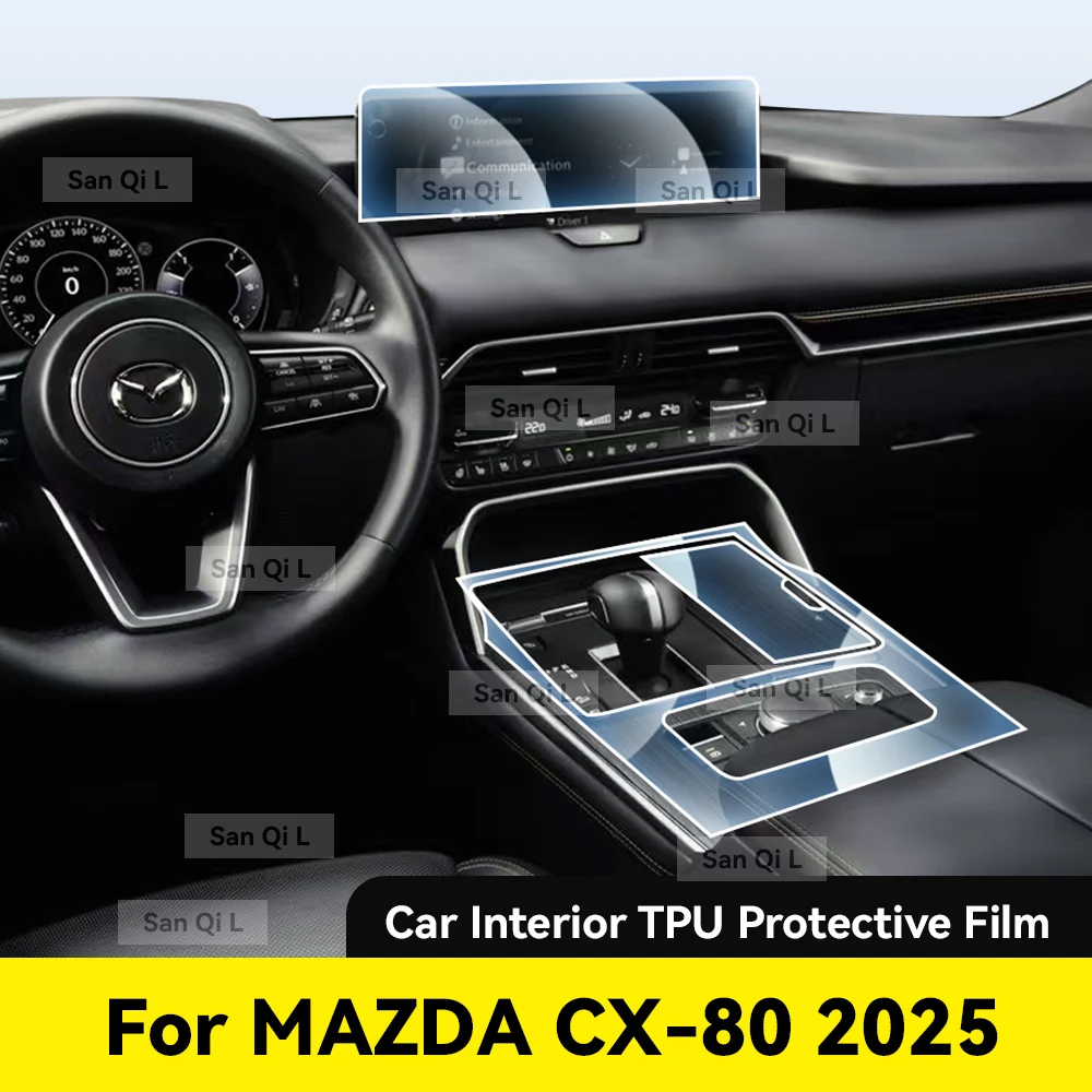 For MAZDA CX-80 2025 Anti-scratch Car Door Center Console Media Dashboard Navigation Car Accessories TPU Protector Film
For MAZDA CX-80 2025 Anti-scratch Car Door Center Console Media Dashboard Navigation Car Accessories TPU Protector Film