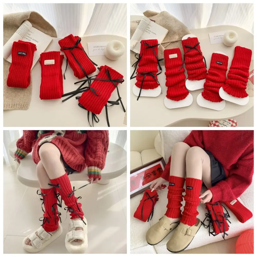 Fashion Japanese New Year Red Socks Y2k Lolita Christmas Knee Socks Ballet Warm Bow Knitted Leg Socks Autumn Winter
Fashion Japanese New Year Red Socks Y2k Lolita Christmas Knee Socks Ballet Warm Bow Knitted Leg Socks Autumn Winter