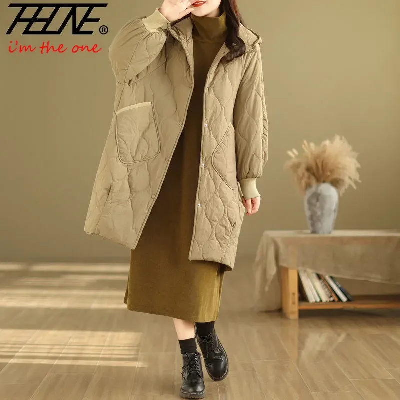 Winter Jackets Coats Parkas for Women 2024 Pockets Vintage Thick Warm Padded Long Sleeve Hooded Korean Casual Feminina Outerwear
Winter Jackets Coats Parkas for Women 2024 Pockets Vintage Thick Warm Padded Long Sleeve Hooded Korean Casual Feminina Outerwear