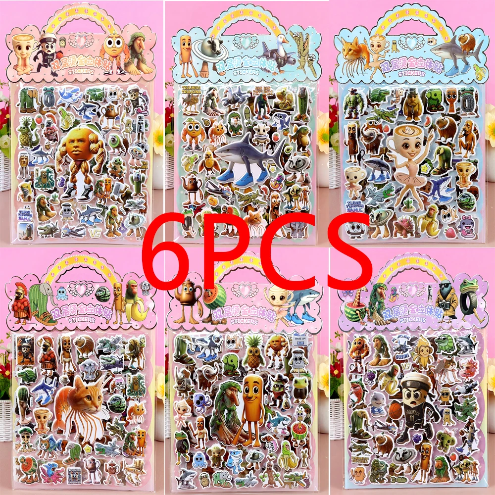 3D Abstract Animal Bubble Stickers Italian Brainrot Animals Tung Tung Sahur Sticker DIY Helmet Stationery Bike Funny Sticker Toy
3D Abstract Animal Bubble Stickers Italian Brainrot Animals Tung Tung Sahur Sticker DIY Helmet Stationery Bike Funny Sticker Toy