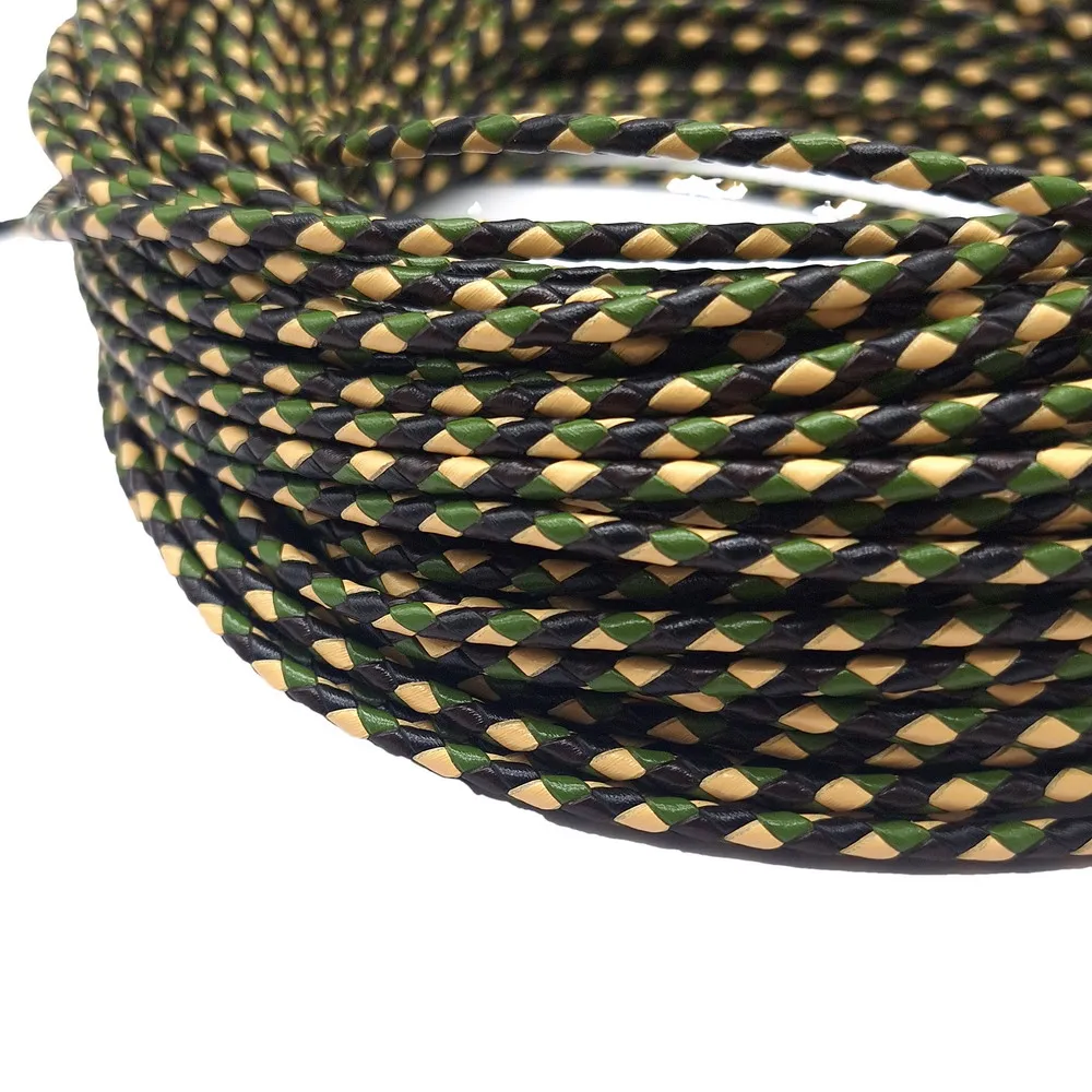 Aaazee 4mm Round Braided Bolo Leather Cord Black Distressed Tan Natural Reserved
Aaazee 4mm Round Braided Bolo Leather Cord Black Distressed Tan Natural Reserved
