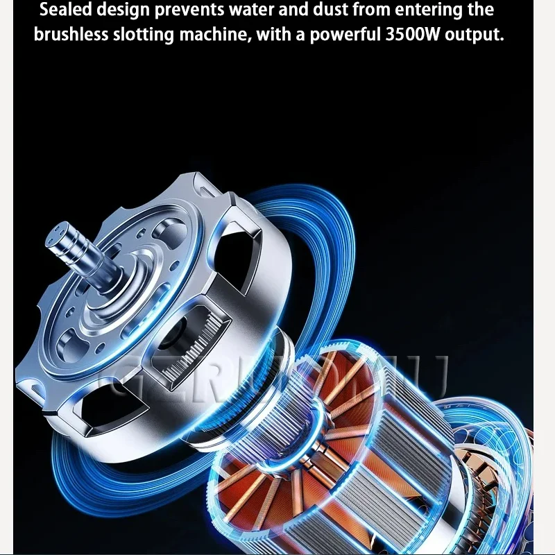 220V Professional Brushless Wall Groover & Cutter 5600W Dust-Free Water Cooling Grooving Machine for Concrete/Brick/Marble
220V Professional Brushless Wall Groover & Cutter 5600W Dust-Free Water Cooling Grooving Machine for Concrete/Brick/Marble