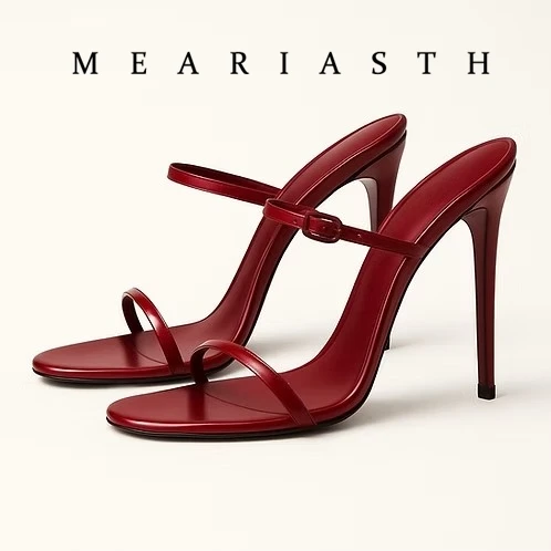 Meariasth Summer Metal leather Round toe silver stiletto heels Mules Slip-on high heel gold heels slippers Outdoor big size 44
Meariasth Summer Metal leather Round toe silver stiletto heels Mules Slip-on high heel gold heels slippers Outdoor big size 44