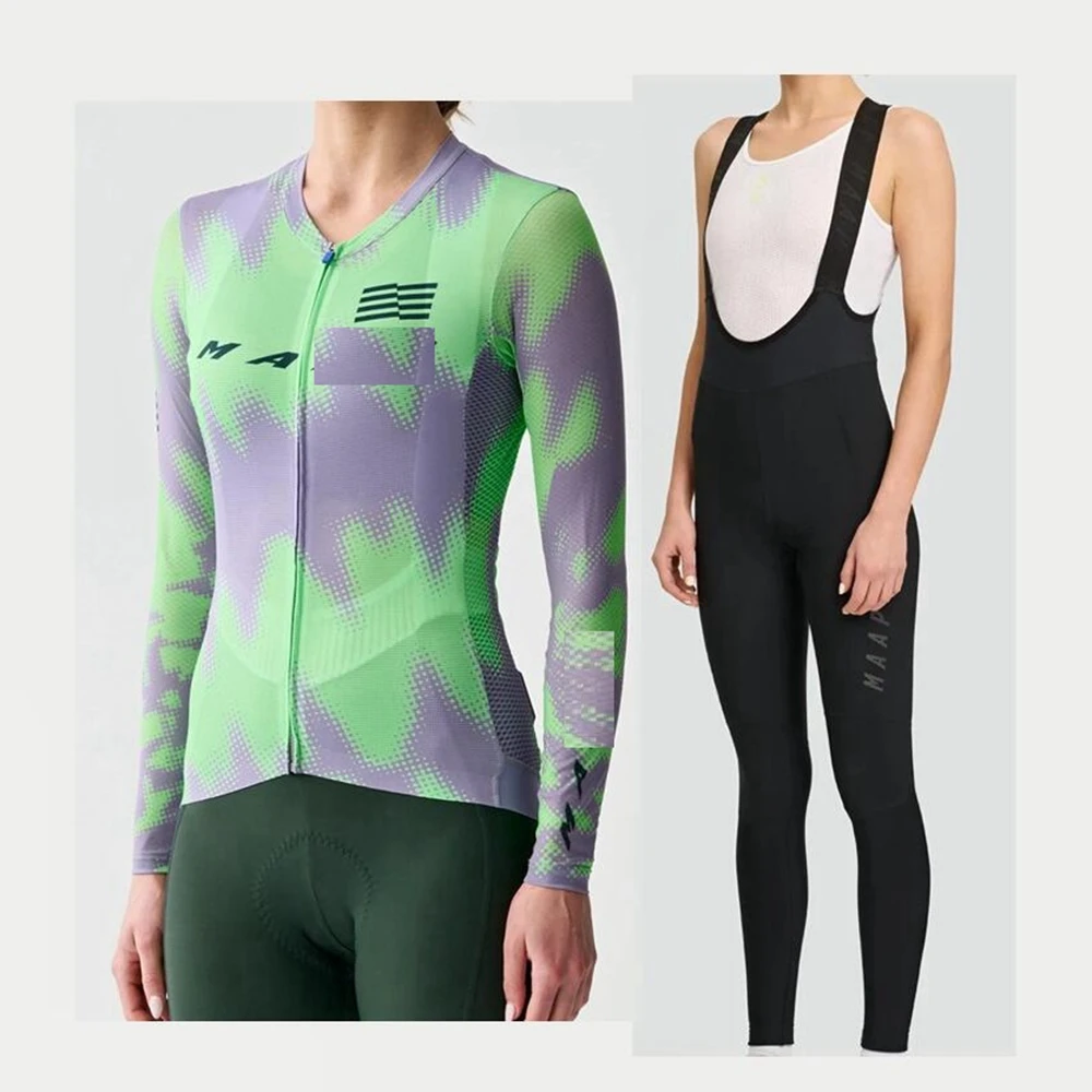 Pro Race Team New Style Bicycle Suit Summer Long Sleeve Jersey And Bib Pants Women MTB Bike Clothing
Pro Race Team New Style Bicycle Suit Summer Long Sleeve Jersey And Bib Pants Women MTB Bike Clothing