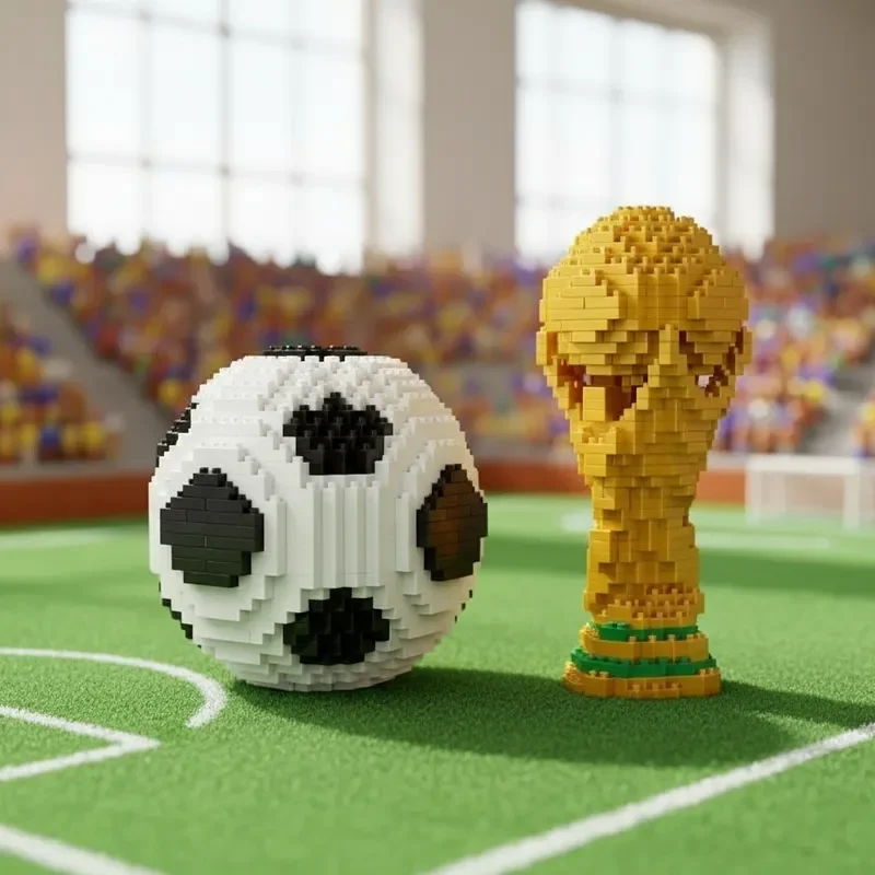 Classic Sport DIY Mini Building Blocks Soccer Trophy Set Creative MOC Assembled Toys Ideal Birthday Gift for Kids Adults
Classic Sport DIY Mini Building Blocks Soccer Trophy Set Creative MOC Assembled Toys Ideal Birthday Gift for Kids Adults
