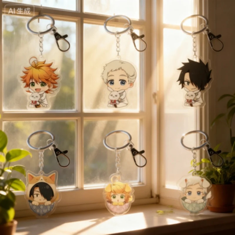 Anime The Promised Neverland HD Acrylic key chains character display stand collectible edition Animation Peripheral gift 6CM
Anime The Promised Neverland HD Acrylic key chains character display stand collectible edition Animation Peripheral gift 6CM