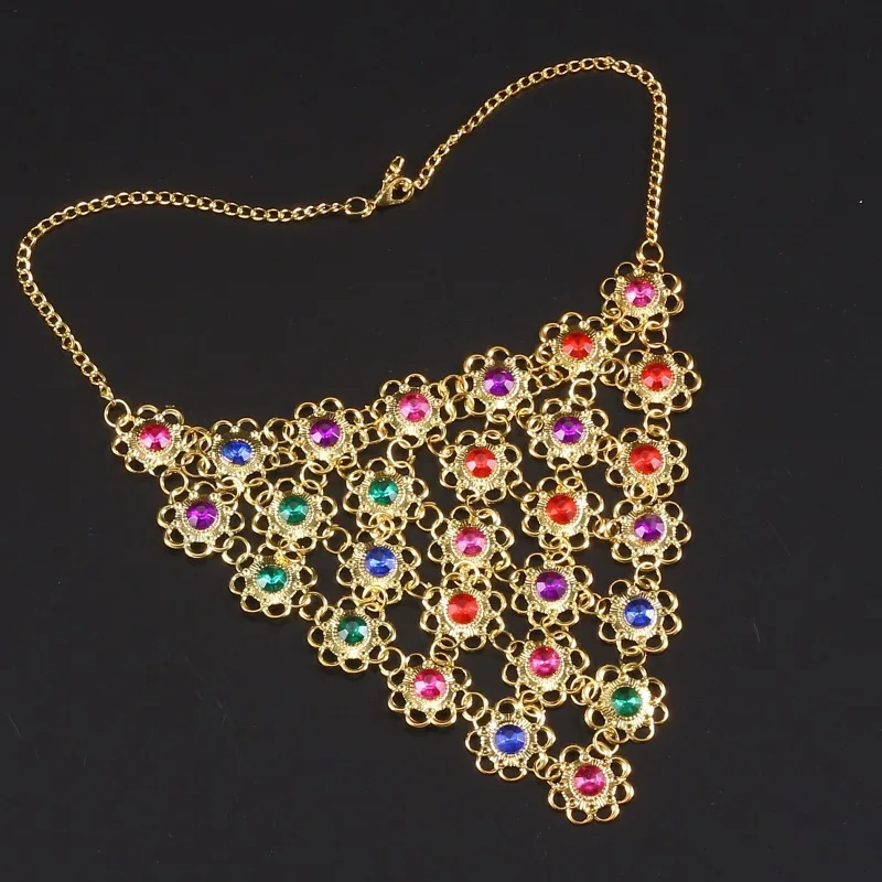 Популярное ожерелье для индийского танца, ожерелье для танца живота, цветное бриллиантовое ожерелье, аксессуары для танцев, трансграничная оптовая продажа
Популярное ожерелье для индийского танца, ожерелье для танца живота, цветное бриллиантовое ожерелье, аксессуары для танцев, трансграничная оптовая продажа