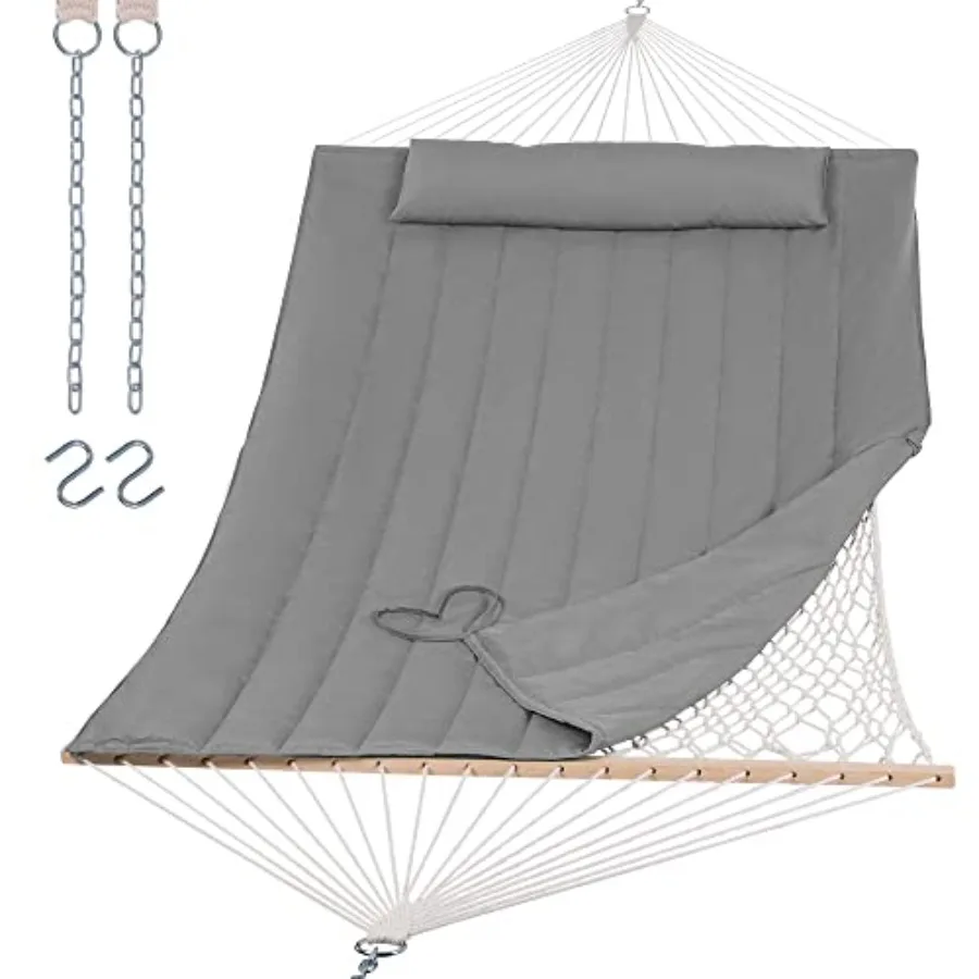 15 FT Hammocks for Outside, Two Person Hammock for Patio, Garden, Porch, Outdoor, Light Gray
15 FT Hammocks for Outside, Two Person Hammock for Patio, Garden, Porch, Outdoor, Light Gray
