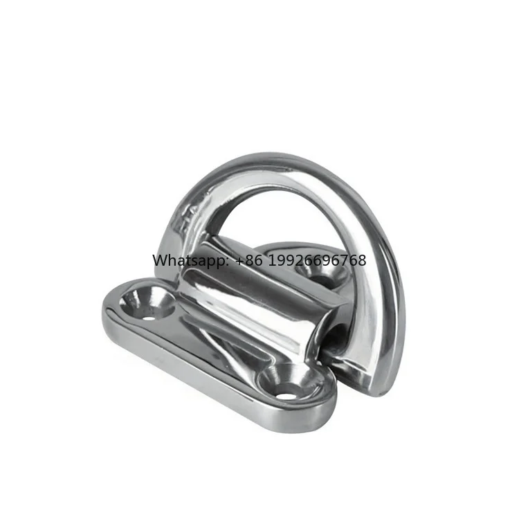 Promotion Item RV Yacht Truck Van 316 Stainless Steel Marine Boat Folding Pad Eye Lashing D Ring Manufacturer
Promotion Item RV Yacht Truck Van 316 Stainless Steel Marine Boat Folding Pad Eye Lashing D Ring Manufacturer
