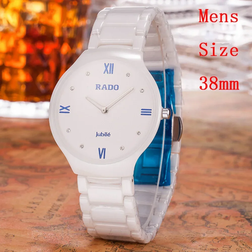 Beautiful Rado Original Brand Watches For Mens Ladies Luxury Ceramic 38MM/28MM Simple Women Watch High Quality AAA Male Clocks
Beautiful Rado Original Brand Watches For Mens Ladies Luxury Ceramic 38MM/28MM Simple Women Watch High Quality AAA Male Clocks