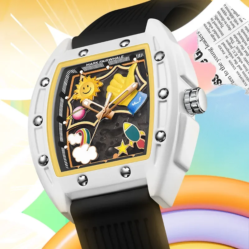 Mark Fairwhale Personalized Cool Graffiti Men's Watches Waterproof Wine Bucket Fully Automatic Mechanical Watches for Men Reloj
Mark Fairwhale Personalized Cool Graffiti Men's Watches Waterproof Wine Bucket Fully Automatic Mechanical Watches for Men Reloj