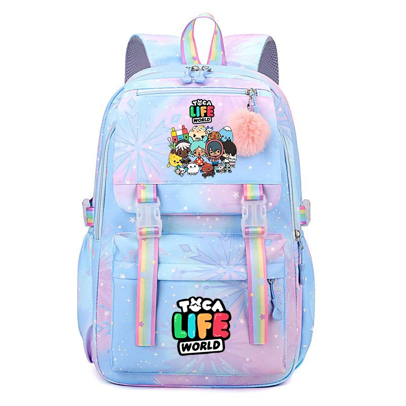 Toca Life World Print High Quality Girls Backpacks Primary Student School Bag Outdoor Travel Daypack Children Bookbag Anime Bags
Toca Life World Print High Quality Girls Backpacks Primary Student School Bag Outdoor Travel Daypack Children Bookbag Anime Bags