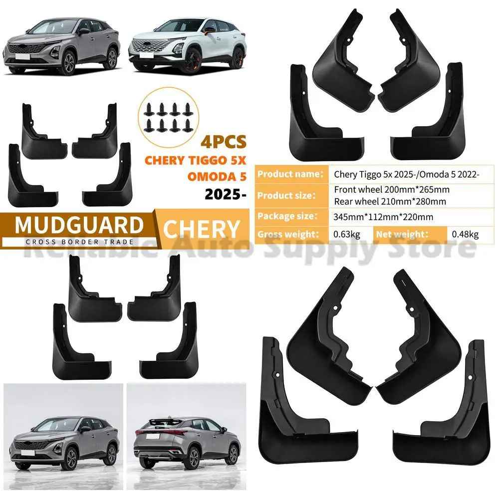 For 2025 Chery Tiggo 5x Mud Flaps Rubber Fender Liner Auto Accessories Premium Quality Durable Protection Stylish Design
For 2025 Chery Tiggo 5x Mud Flaps Rubber Fender Liner Auto Accessories Premium Quality Durable Protection Stylish Design