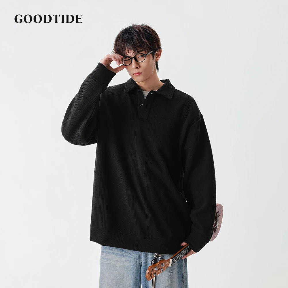 Fashion Men's Casual Long Sleeve Polo Shirt 2025 Winter New Textured Pattern Classic Collar Design Loose Fit Pullover Top
Fashion Men's Casual Long Sleeve Polo Shirt 2025 Winter New Textured Pattern Classic Collar Design Loose Fit Pullover Top