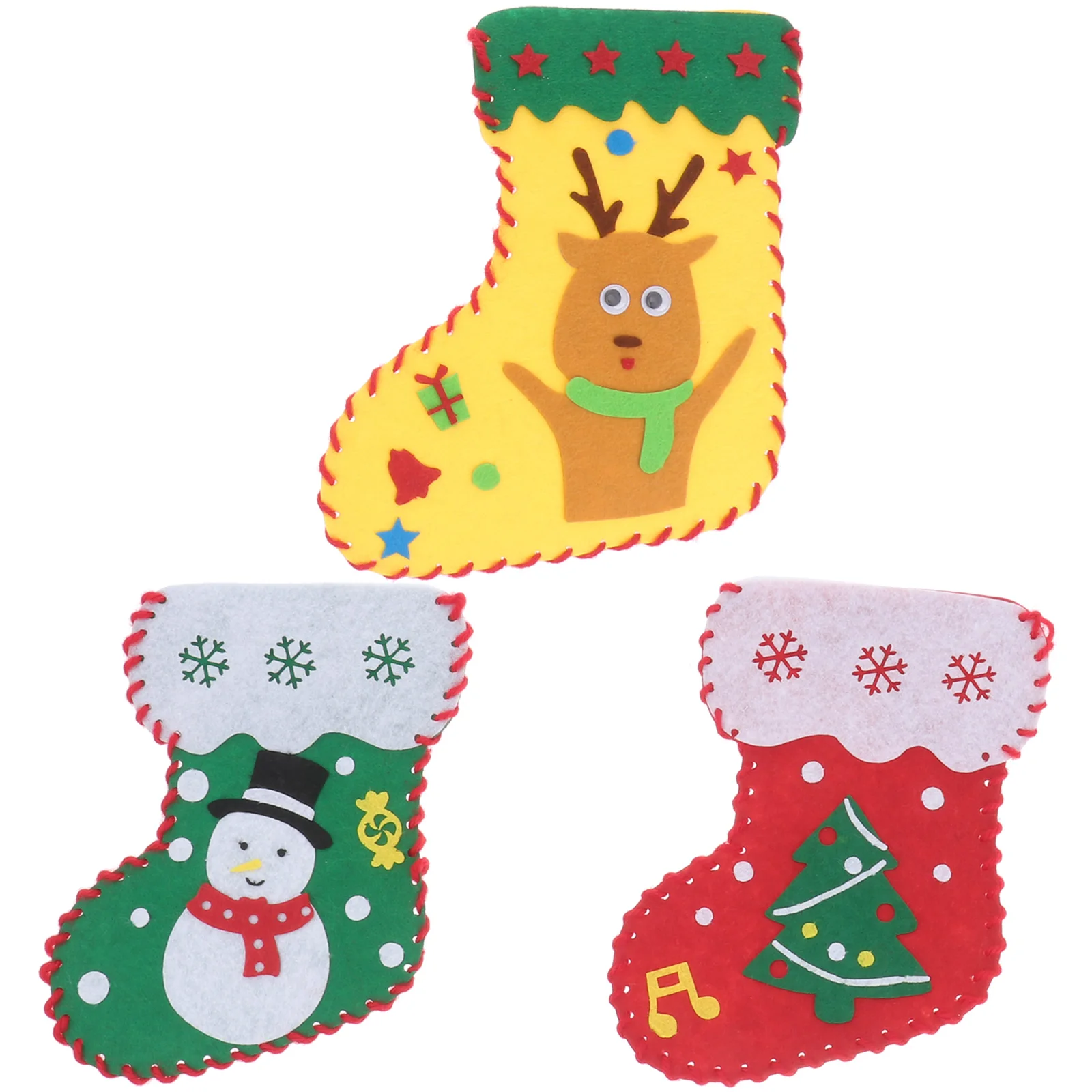 4PCS Christmas Craft Kit H made Material Bag DIY H Made Material Decoration Safe Kids Holiday Activity
4PCS Christmas Craft Kit H made Material Bag DIY H Made Material Decoration Safe Kids Holiday Activity
